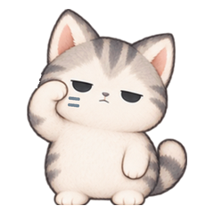 ブルータビーの半目猫